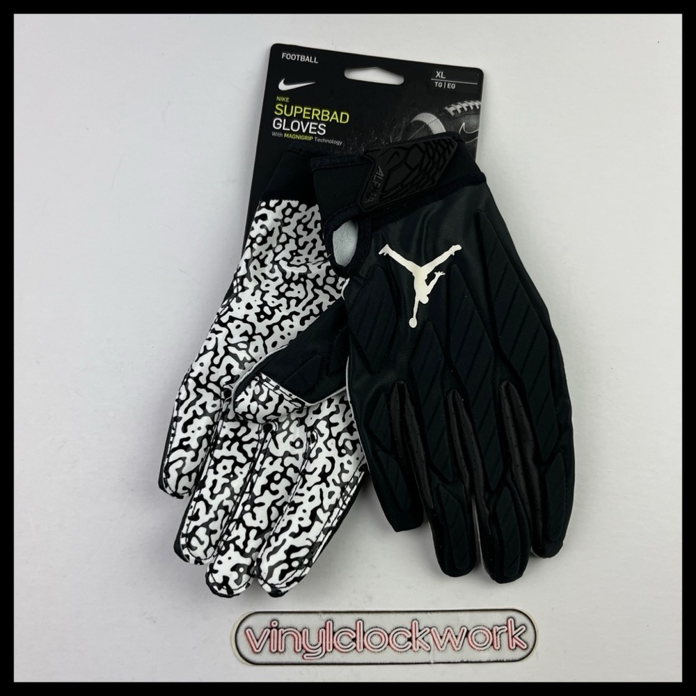 Nike Jordan Superbad Football Gloves Black Mens Size XL CK3023-091